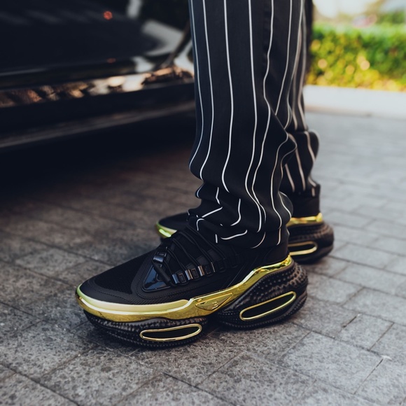 BALMAIN X MALUMA B BOLD RUNNER SNEAKERS SHOES RARE NEW SIZE 10 VM4VH265TKME - Picture 9 of 9